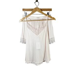 Hanro Mae Pajama Set Cami Short Size Small Bonbon